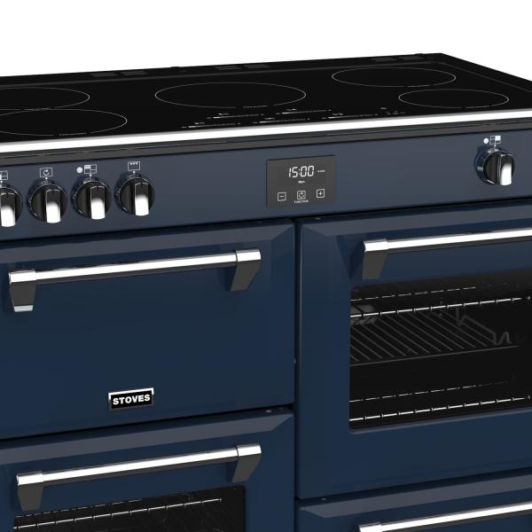 STOVES RICHMOND Deluxe S1000 EI INDUKTION CB Midnight Blue/Chrom