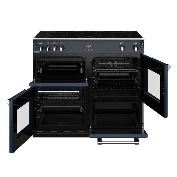 STOVES RICHMOND Deluxe S1000 EI INDUKTION CB Midnight Blue/Chrom