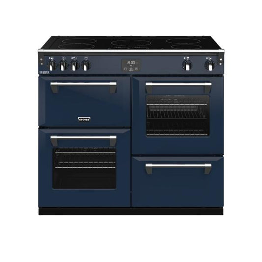 STOVES RICHMOND Deluxe S1000 EI INDUKTION CB Midnight Blue/Chrom