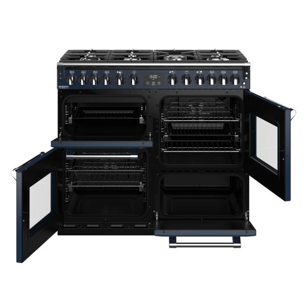 STOVES RICHMOND Deluxe S1000 DF GAS CB Midnight Blue/Chrom