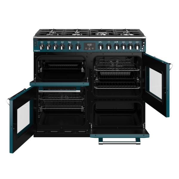 STOVES RICHMOND Deluxe S1000 DF GAS CB Kingfisher Teal/Chrom