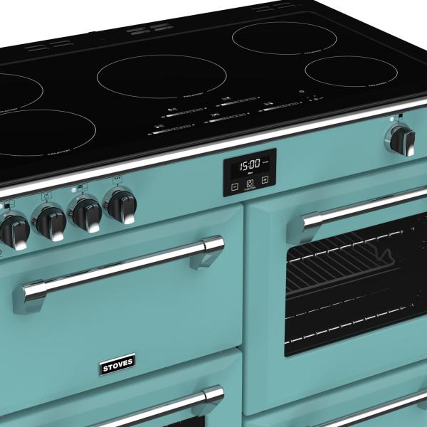 STOVES RICHMOND Deluxe S1000 EI INDUKTION CB Country Blue/Chrom