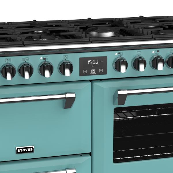 STOVES RICHMOND Deluxe S1000 DF GAS CB Country Blue/Chrom