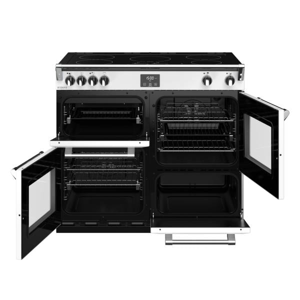 STOVES RICHMOND Deluxe S1000 EI INDUKTION CB Icy White/Chrom