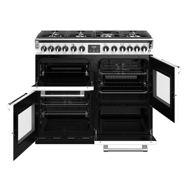 STOVES RICHMOND Deluxe S1000 DF GAS CB Icy White/Chrom