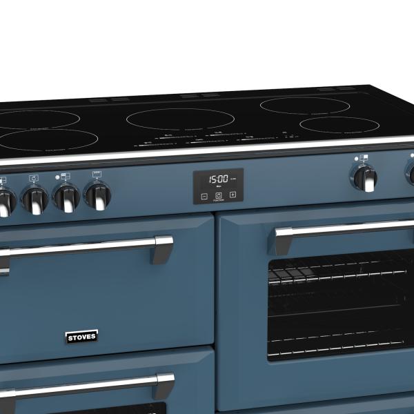 STOVES RICHMOND Deluxe S1100 EI INDUKTION CB Thunder Blue/Chrom