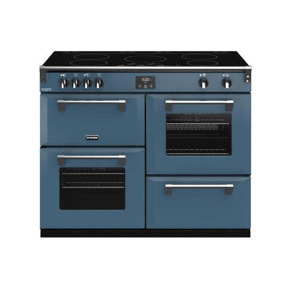 STOVES RICHMOND Deluxe S1100 EI INDUKTION CB Thunder Blue/Chrom