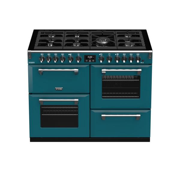 STOVES RICHMOND Deluxe S1100 DF GAS CB Kingfisher Teal/Chrom