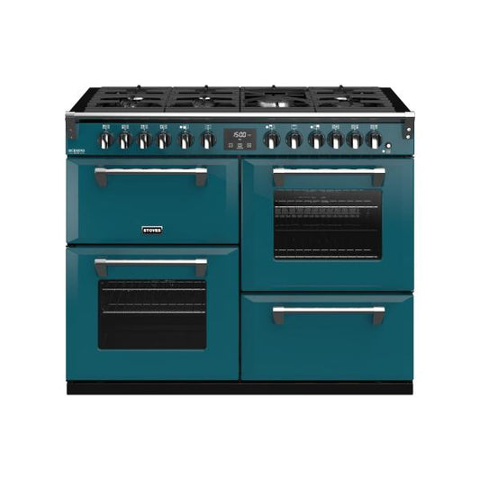 STOVES RICHMOND Deluxe S1100 DF GAS CB Kingfisher Teal/Chrom