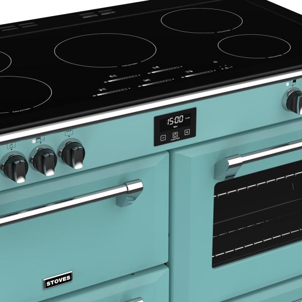 STOVES RICHMOND Deluxe S1100 EI INDUKTION CB Country Blue/Chrom