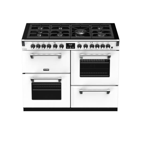 STOVES RICHMOND Deluxe S1100 DF GAS CB Icy White/Chrom