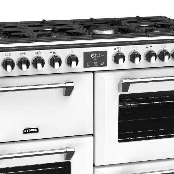 STOVES RICHMOND Deluxe S1100 DF GAS CB Icy White/Chrom