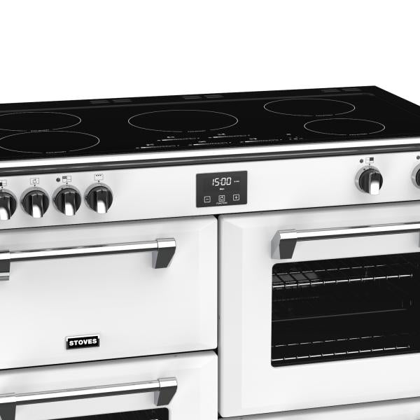 STOVES RICHMOND Deluxe S1100 EI INDUKTION CB Icy White/Chrom