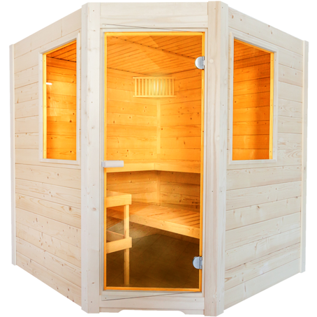 Sentiotec Harvia Basic Corner Massivsauna