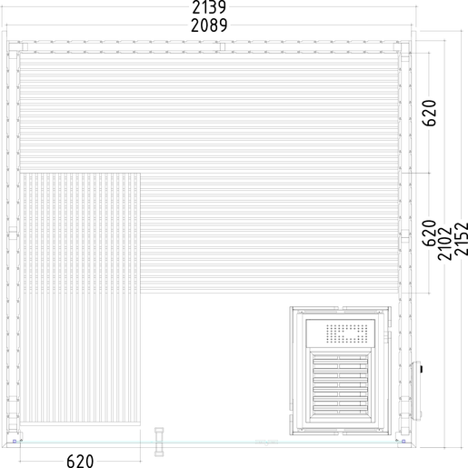 Sentiotec Harvia Panorama Large Elementsauna