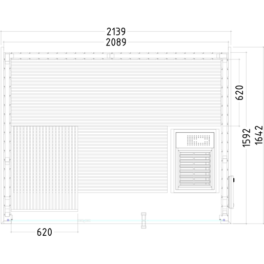 Sentiotec Harvia Panorama Small Elementsauna