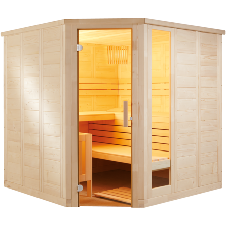 Sentiotec Harvia Komfort Corner Massivsauna