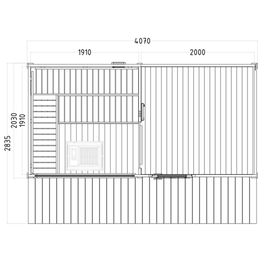 Sentiotec Harvia Scala Large Gartensauna