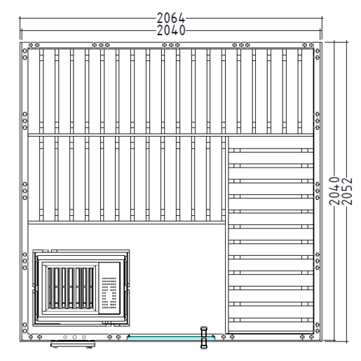 Sentiotec Harvia Wellfun Large Massivsauna